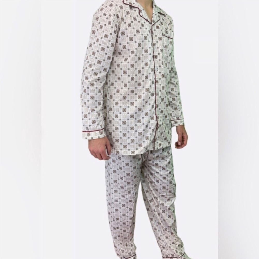 BNWT Traditional Geometric Print Pajama Set